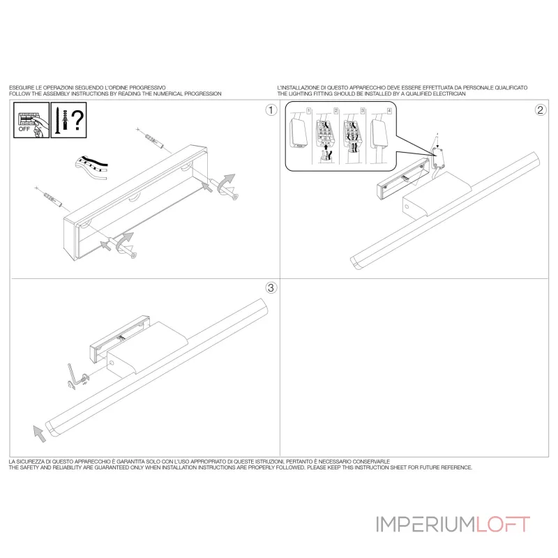 Настенный светильник Ideal Lux RIFLESSO 142265