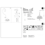 Подвесная люстра Ideal Lux Alexander 090269