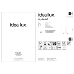 Настенный светильник Ideal Lux APOLLO 137391
