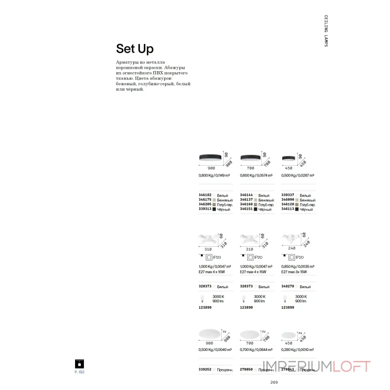 Абажур Ideal Lux SET UP ULTRA SLIM 346120
