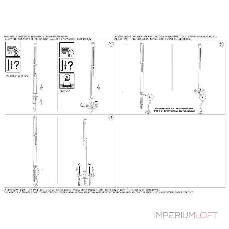 Садово-парковый светильник Ideal Lux JEDI 372266
