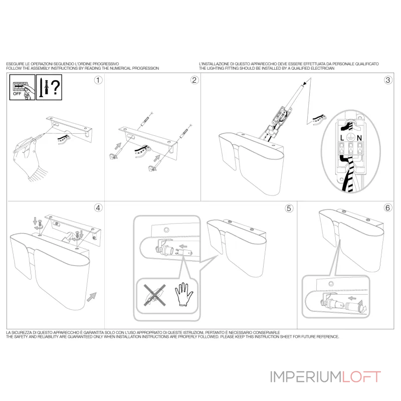 Настенный светильник Ideal Lux CLIP 091136 Настенный светильник Ideal Lux CLIP 091136