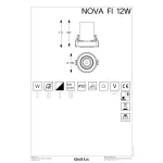 Встраиваемый светильник Ideal Lux NOVA 248189
