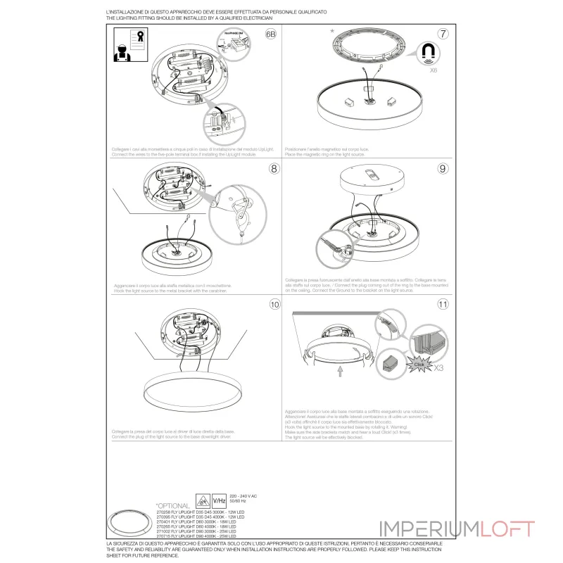 Потолочный светильник Ideal Lux FLY 270296