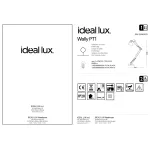 Торшер Ideal Lux WALLY 265292