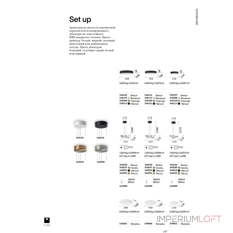 Подвесной светильник без плафона Ideal Lux SET UP 348209