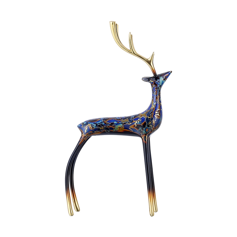 Статуэтка настольная iLedex DEER 7317 S GILT BLUE