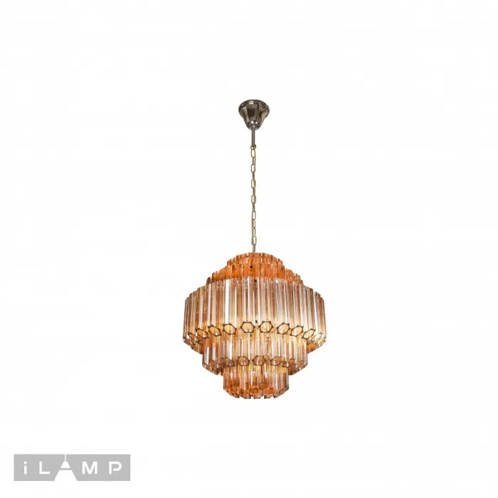 Подвесная люстра iLamp Destiny MD0267-7B CHROME+BROWN от ImperiumLoft