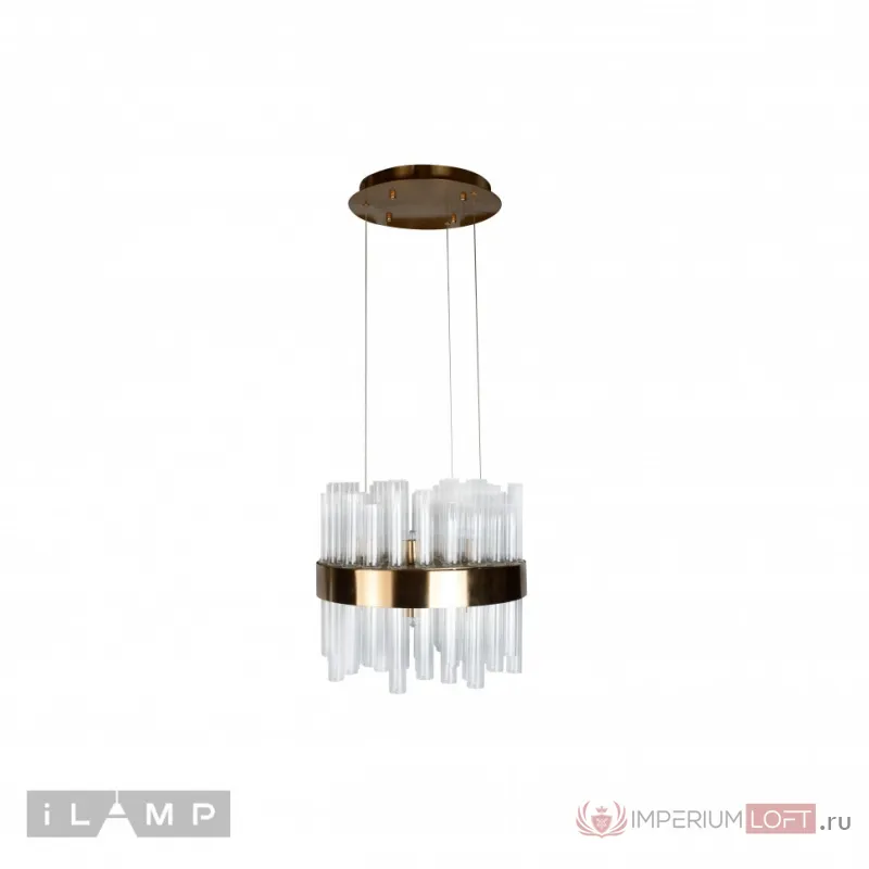 Подвесная люстра iLamp Art 6120-400 Золотая от ImperiumLoft