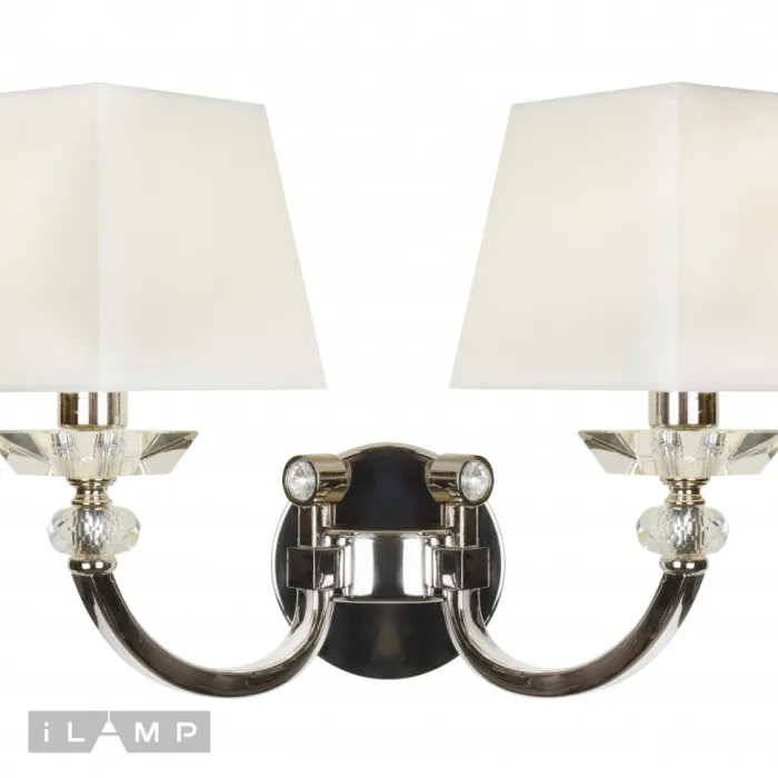 Настенный светильник iLamp Blues W9404-2 Никель+белый от ImperiumLoft