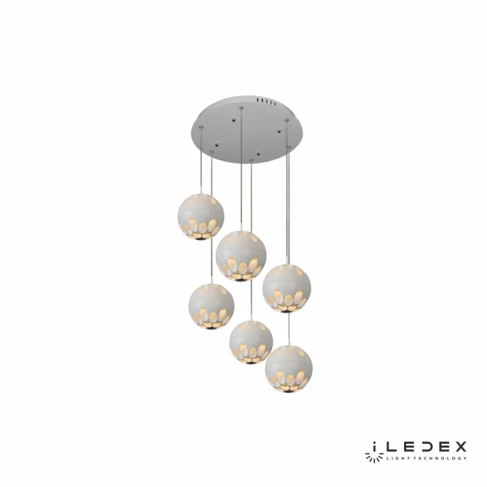 Подвесная люстра iLedex Mob P1009-6 3000K Белый от ImperiumLoft