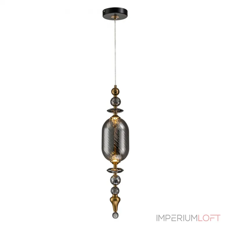 Светильник подвесной Belfast Herbison A1933 / D / A3 GR GL Золотой / Стекло / Серый от ImperiumLoft Светильник подвесной Belfast Herbison A1933 / D / A3 GR GL Золотой / Стекло / Серый от ImperiumLoft