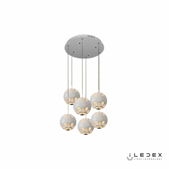 Подвесная люстра iLedex Mob P1009-6 3000K Белый от ImperiumLoft