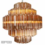 Подвесная люстра iLamp Destiny MD0267-7B CHROME+BROWN от ImperiumLoft