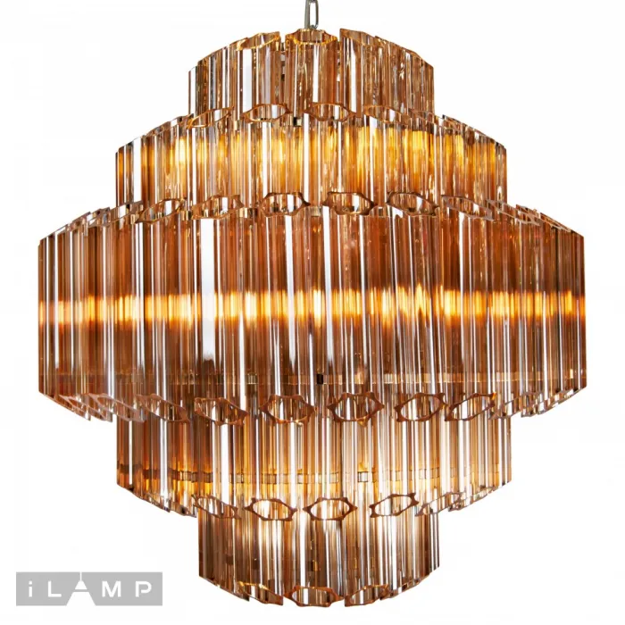 Подвесная люстра iLamp Destiny MD0267-7B CHROME+BROWN от ImperiumLoft