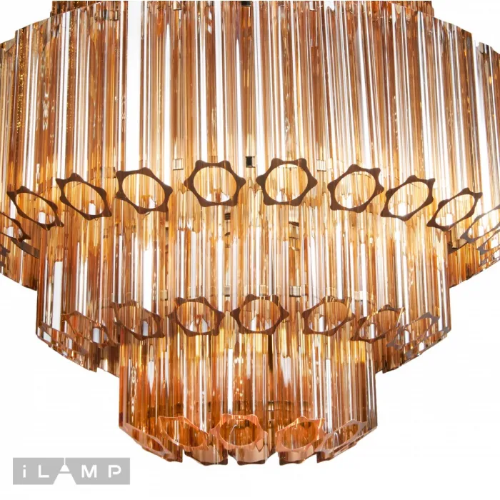 Подвесная люстра iLamp Destiny MD0267-7B CHROME+BROWN от ImperiumLoft