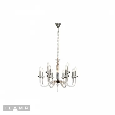 Подвесная люстра iLamp Vibe P9474-8+4 Nickel от ImperiumLoft