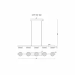 Подвесной светильник iLEDEX Link 4778-90 MBK+SGD Подвесной светильник iLEDEX Link 4778-90 MBK+SGD