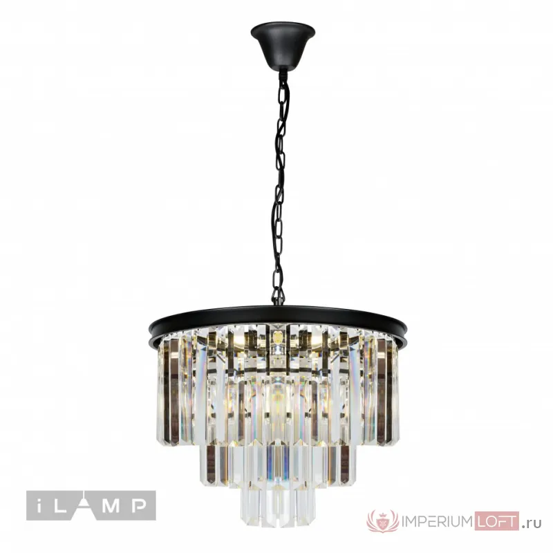 Подвесная люстра iLamp Triumph 6101-500 Черная от ImperiumLoft