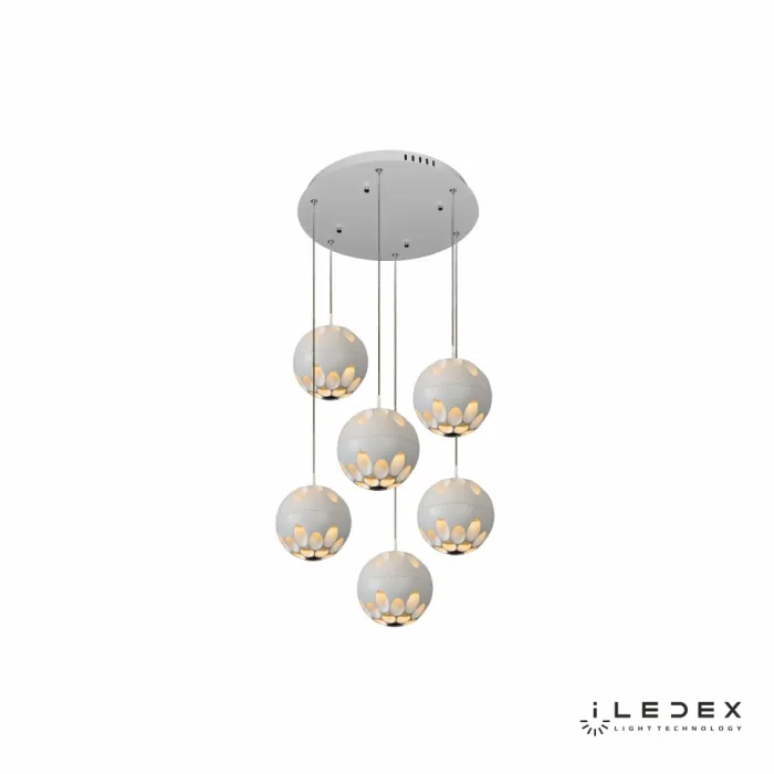 Подвесная люстра iLedex Mob P1009-6 3000K Белый от ImperiumLoft