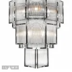 Подвесная люстра iLamp Tribeca MD0276-11 CHROME+SMOKY GRAY