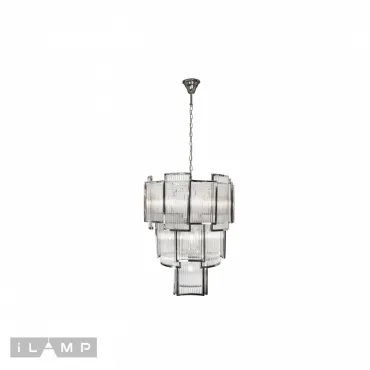 Подвесная люстра iLamp Tribeca MD0276-11 CHROME+SMOKY GRAY от ImperiumLoft