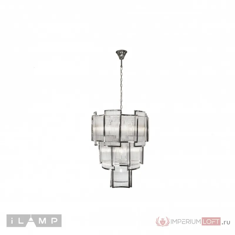 Подвесная люстра iLamp Tribeca MD0276-11 CHROME+SMOKY GRAY от ImperiumLoft