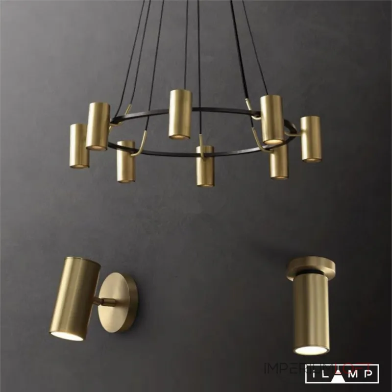 Настенный светильник iLamp PLUM 8860W BRASS&BLACK