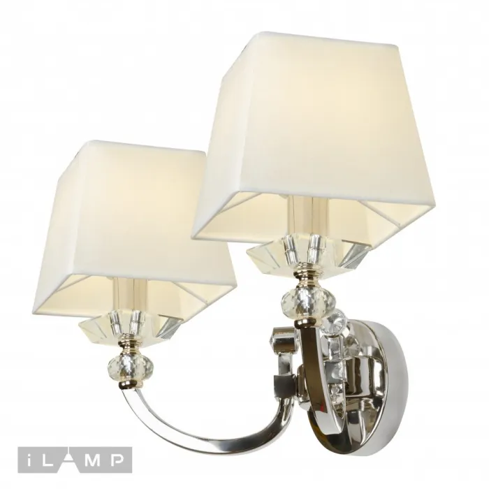 Настенный светильник iLamp Blues W9404-2 Никель+белый от ImperiumLoft
