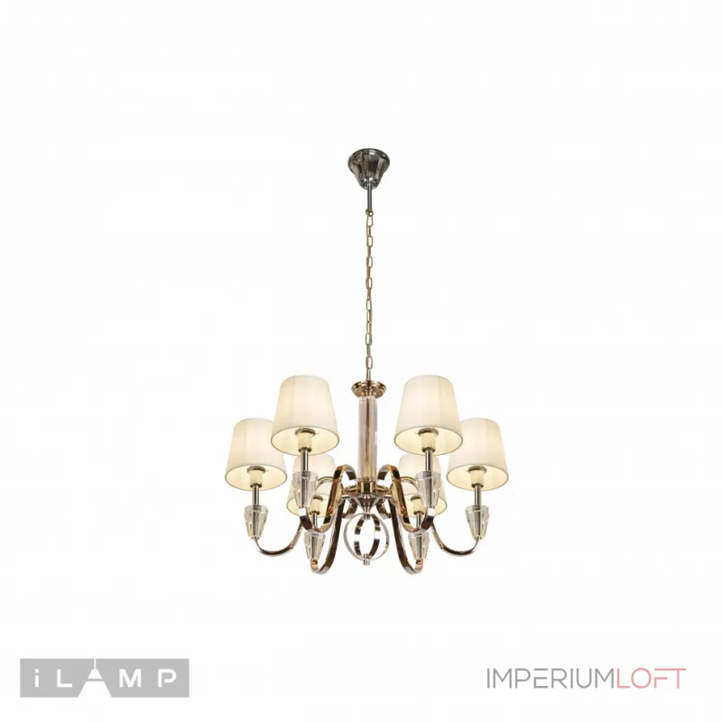 Подвесная люстра iLamp Alesti P2424-6 Nickel Подвесная люстра iLamp Alesti P2424-6 Nickel