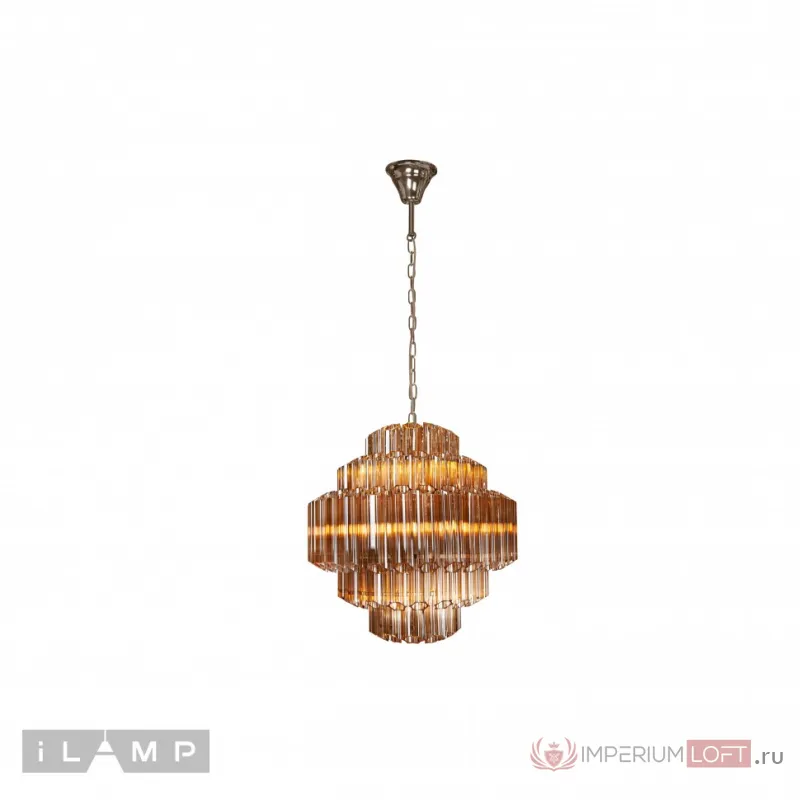 Подвесная люстра iLamp Destiny MD0267-7B CHROME+BROWN от ImperiumLoft