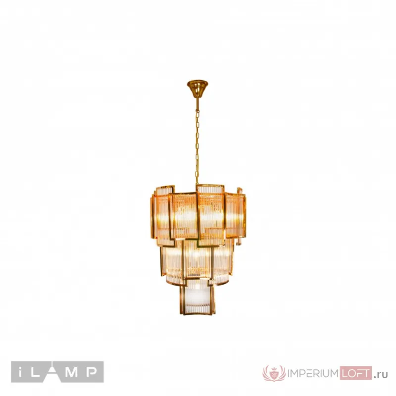 Подвесная люстра iLamp Tribeca MD0276-11C GOLD+CLEAR от ImperiumLoft