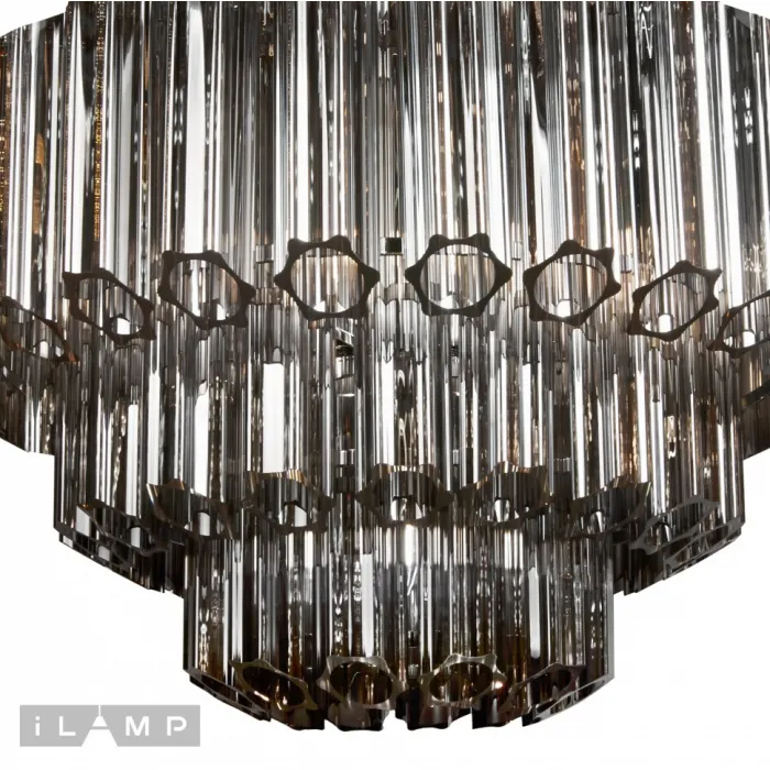 Подвесная люстра iLamp Destiny MD0267-7A CHROME+SMOKY GRAY от ImperiumLoft