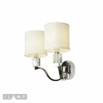 Настенный светильник iLamp Miami W2337-2 Никель+беж от ImperiumLoft