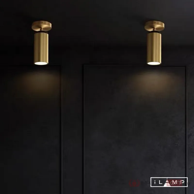 Настенно-потолочный светильник iLamp PLUM 8861C BRASS&BLACK от ImperiumLoft