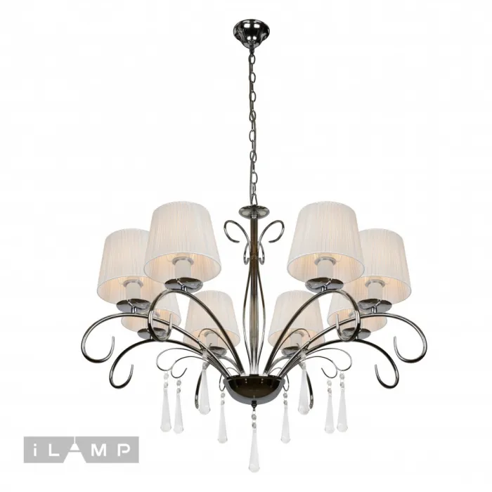 Подвесная люстра iLamp Perfection RM7006/8 Хром от ImperiumLoft