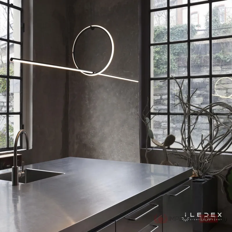 Подвесной светильник iLedex ZOOM 10339P/A2-35W-3000K BLACK&WHITE от ImperiumLoft
