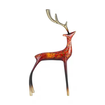 Статуэтка настольная iLedex DEER 7318 S DEEP RED