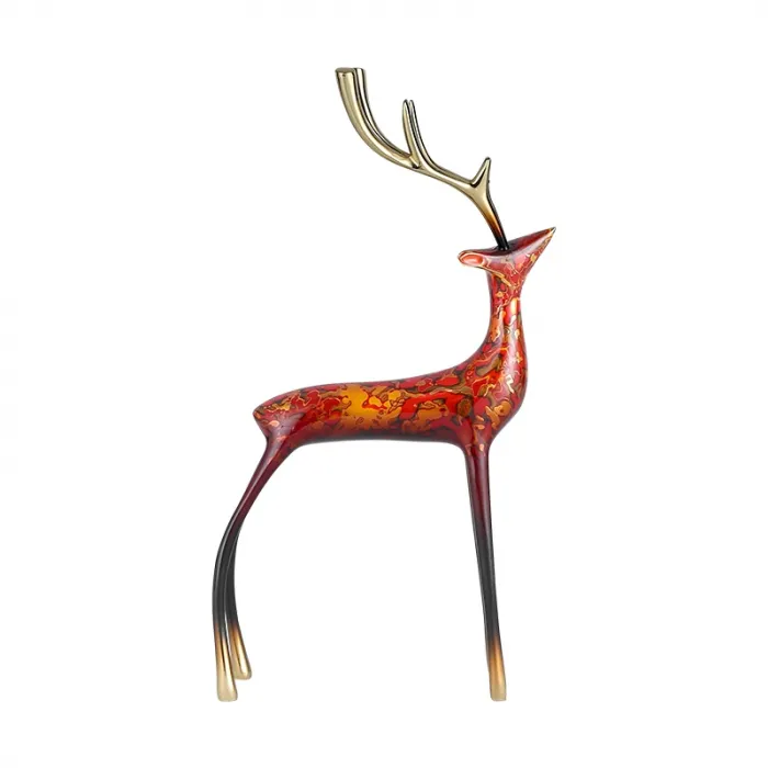 Статуэтка настольная iLedex DEER 7318 S DEEP RED от ImperiumLoft