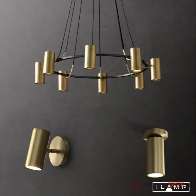 Настенно-потолочный светильник iLamp PLUM 8861C BRASS&BLACK от ImperiumLoft