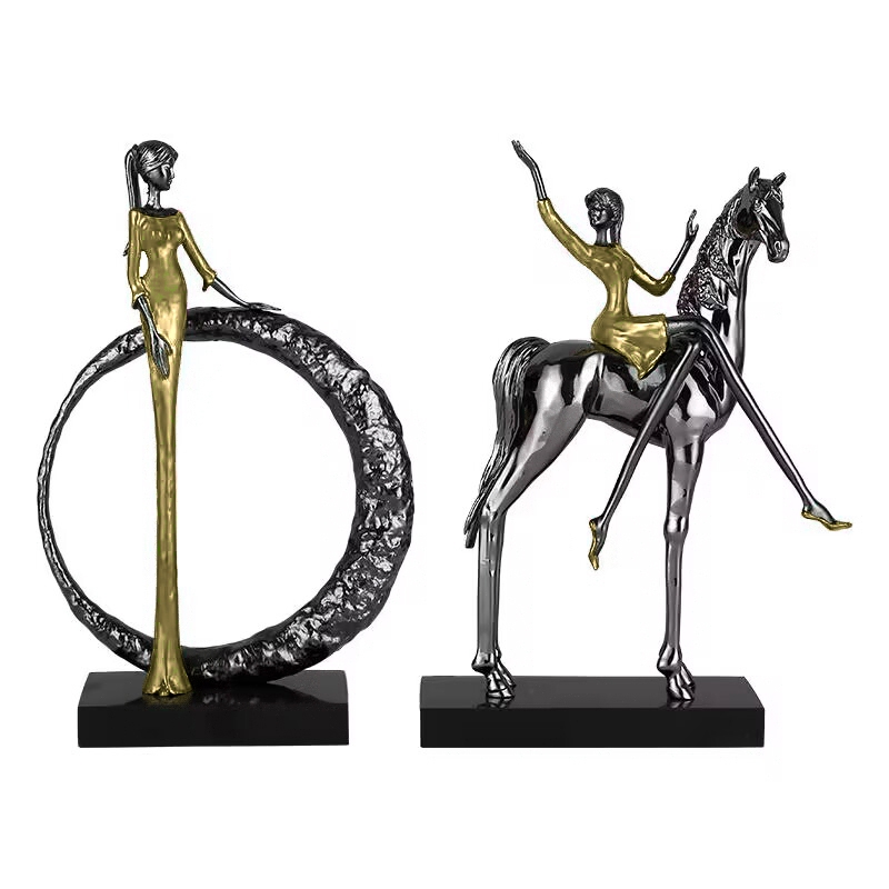 Статуэтка настольная iLedex PRETTY WOMAN 7405 BLACK & GOLD