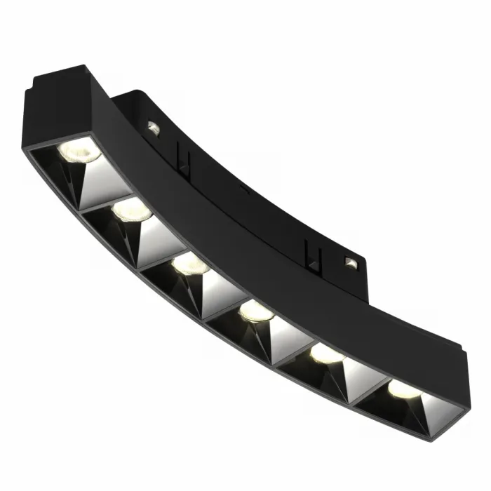 Светильник трековый магнитный радиусный iLEDEX TECHNICAL VISION 4822-033-L188-D600-6W-110DG-3000K-BK от ImperiumLoft