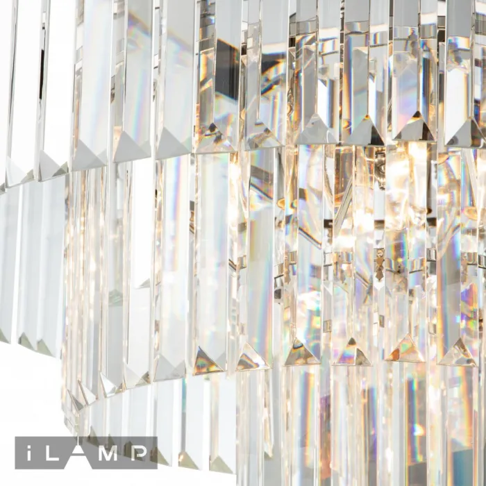 Подвесная люстра iLamp Triumph 7383/8P NICKEL от ImperiumLoft