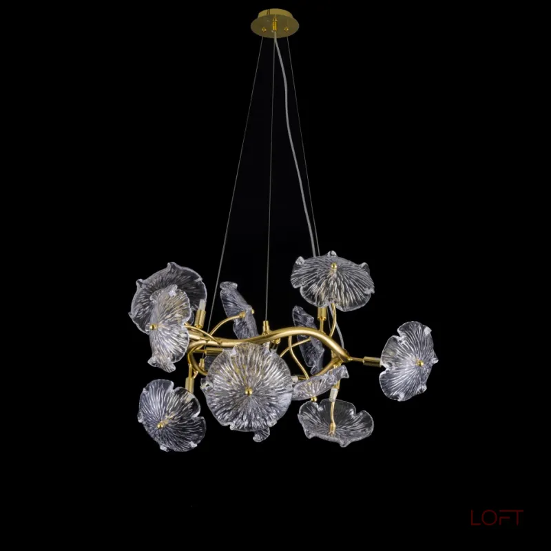 Подвесная люстра iLAMP Savage 9070-D600 GD Подвесная люстра iLAMP Savage 9070-D600 GD