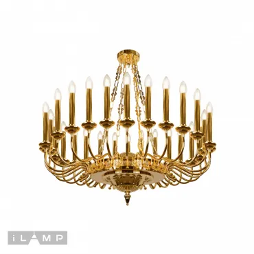 Подвесная люстра iLamp Louvre MD8551-30 Золотая от ImperiumLoft