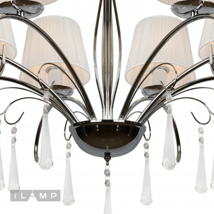 Подвесная люстра iLamp Perfection RM7006/8 Хром от ImperiumLoft