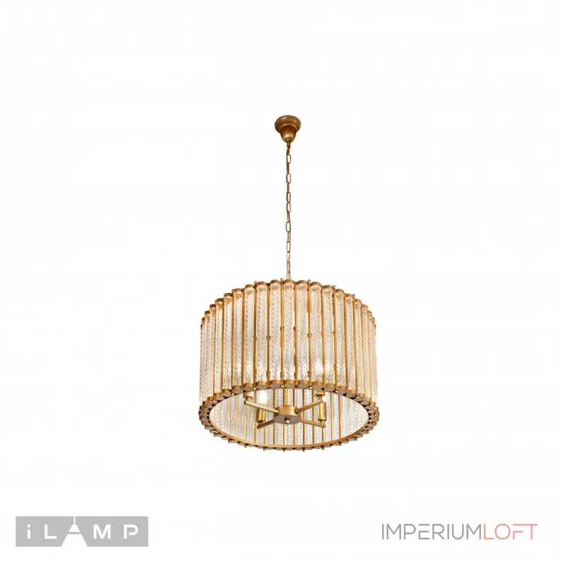 Подвесная люстра iLamp Manhattan MD0266-4B ANTIQUE BRASS