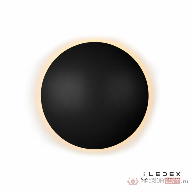 Настенный светильник iLedex Lunar ZD8102-18W 3000K matt black от ImperiumLoft