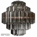 Подвесная люстра iLamp Destiny MD0267-7A CHROME+SMOKY GRAY от ImperiumLoft