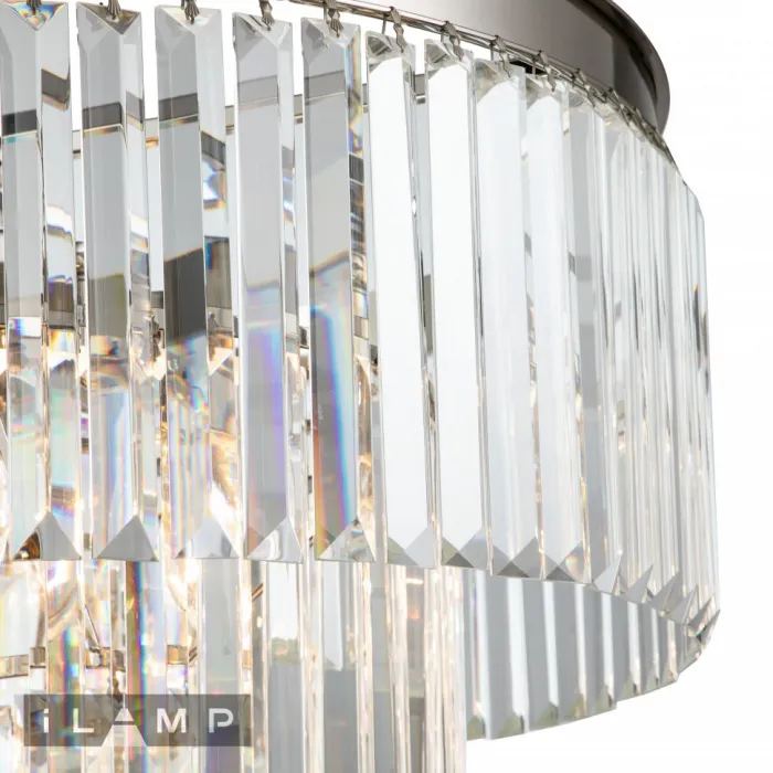 Подвесная люстра iLamp Triumph 7383/8P NICKEL от ImperiumLoft